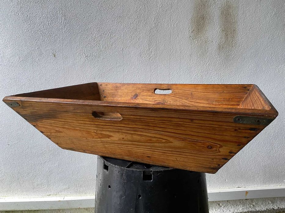 Gamela de madeira / cesto de vindima - antigo