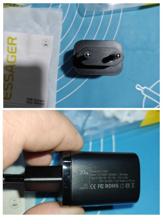 Essager PD 30 w, 67 Вт  зарядное устройство