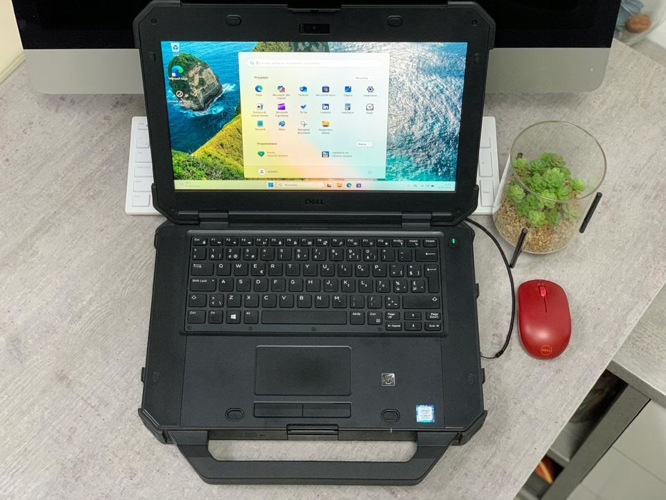 Pancerny Dell 7424 Rugged i7-8gen 16Gb 512SSD LTE - Laptop przemysłowy