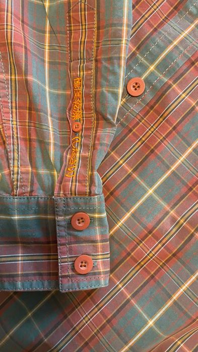 Koszula męska Superdry - długi rękaw - rozmiar Medium.