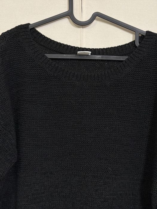 Dlugi czarny sweter xl