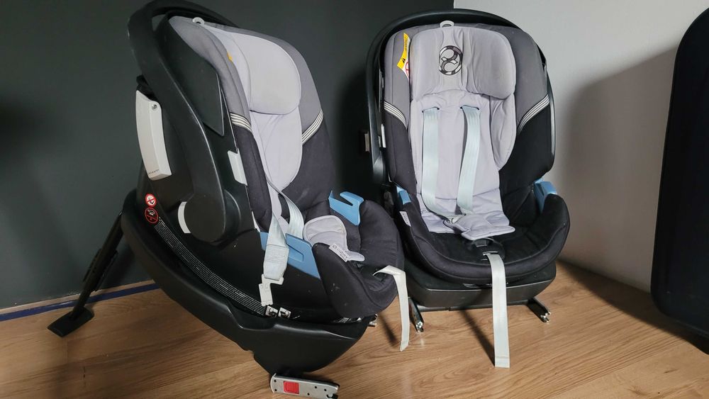 Fotelik cybex gold aton 4 z bazą isofix bliźniaki