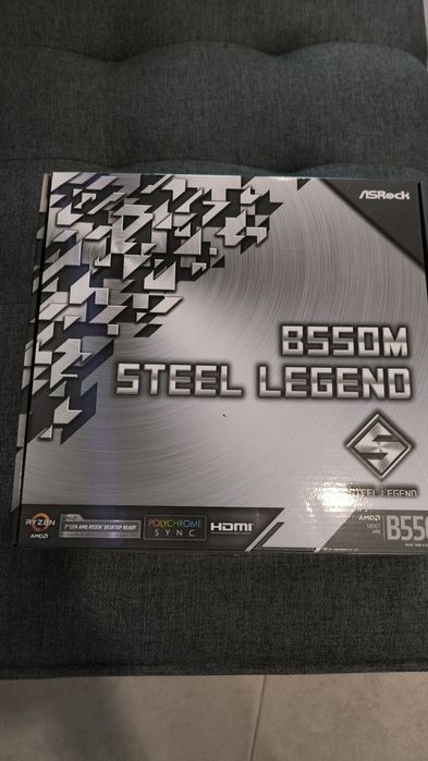 ASRock B550M Steel Legend AM4 B550 – Excelente Estado