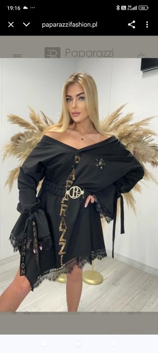 Paparazzi Fashion sukienka tunika plus size