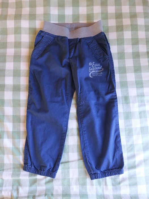 Spodnie, joggersy granatowe. United Colors of Benetton. XXS 3-4 lata.