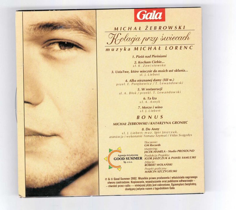 Michał Żebrowski - Kolacja Przy Świecach (CD) muz. Michał Lorenc