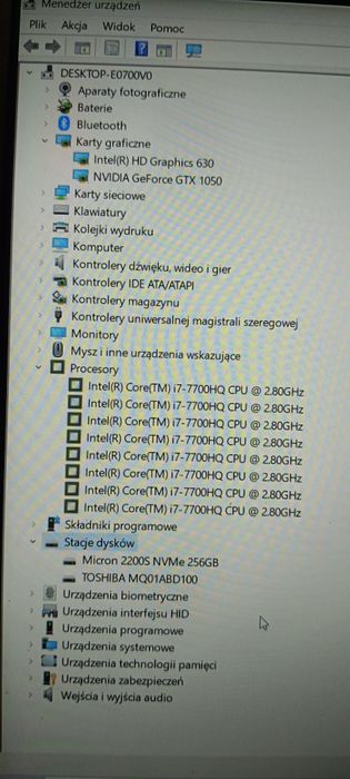 Acer Aspire 7 | i7-7700HQ | 16GB ram ddr4GTX 1050 | SSD NVMe 256GB + H