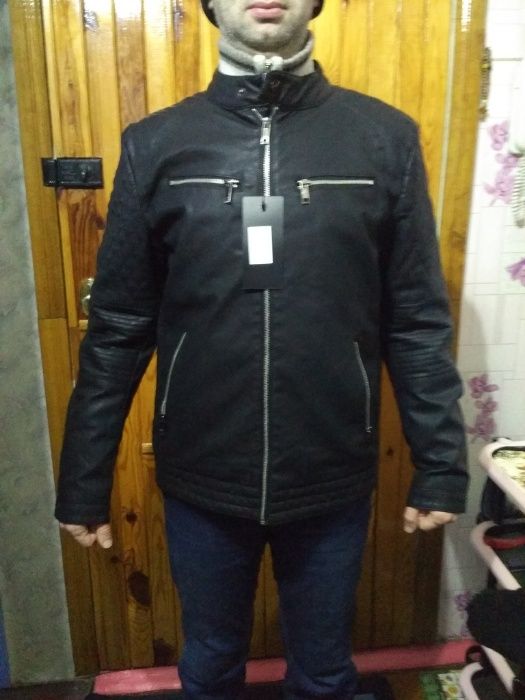 стильная куртка для мужчин. Польша экокожа