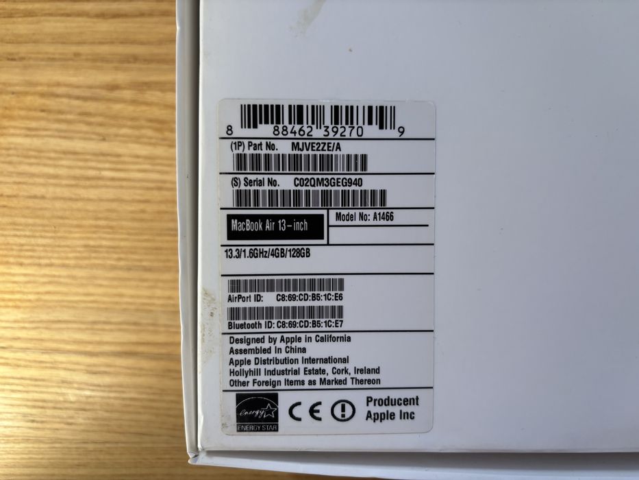 Macbook Air 13 cali