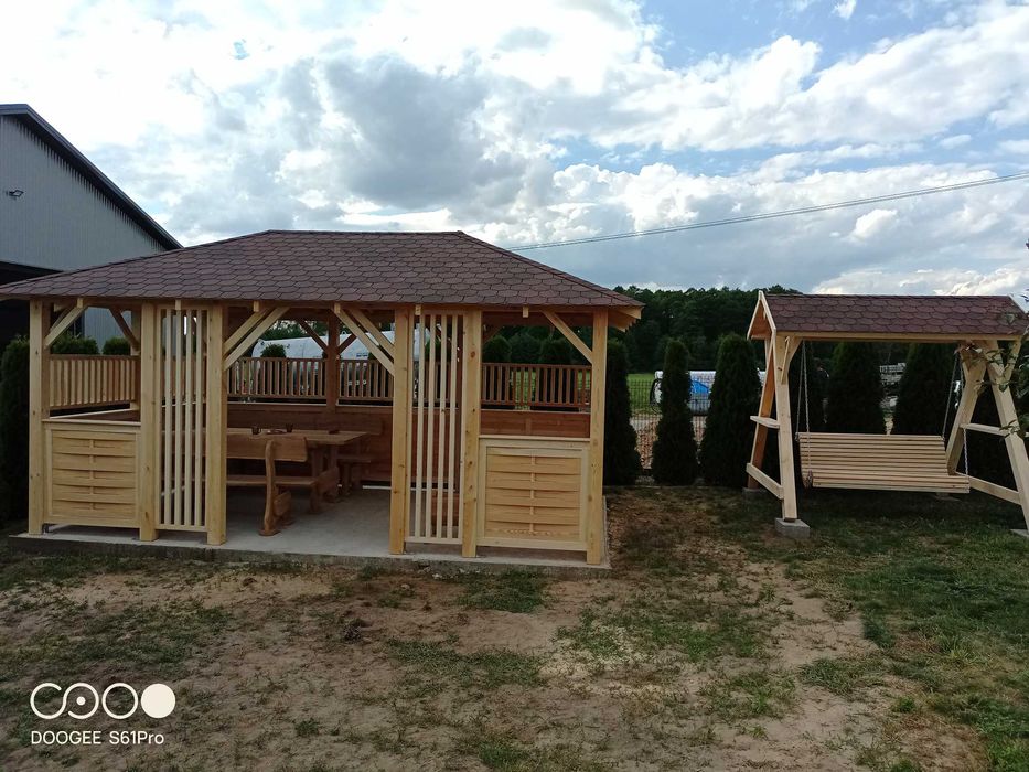 Altana ogrodowa drewniana. Łomża