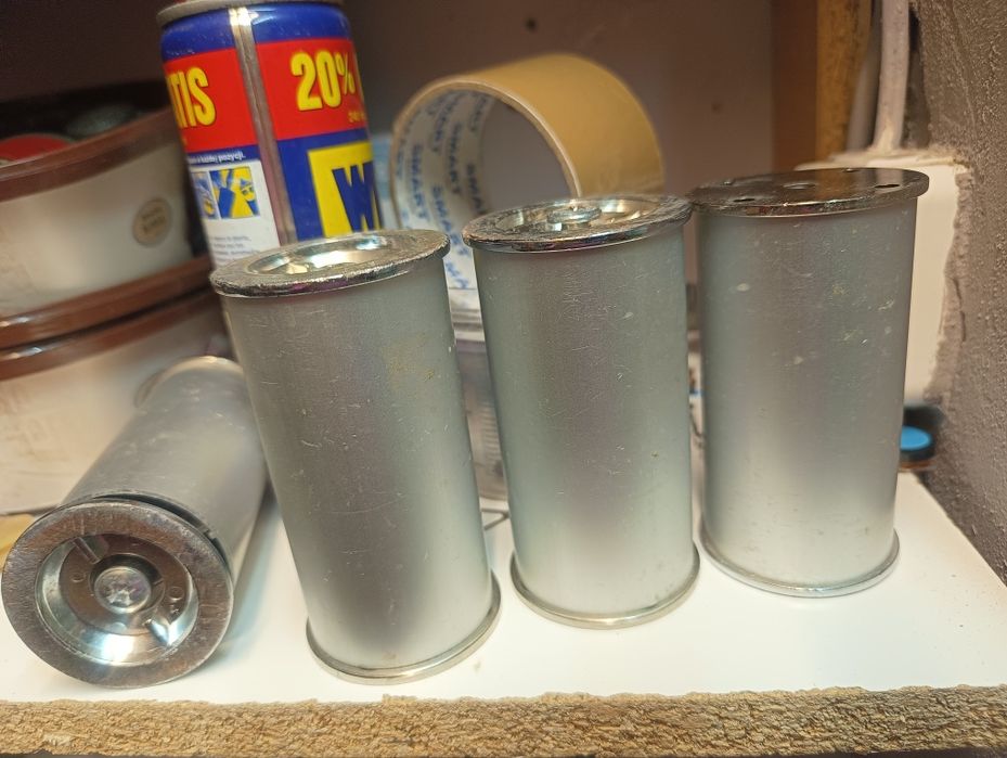 Nóżki aluminiowe 10cm regulowane