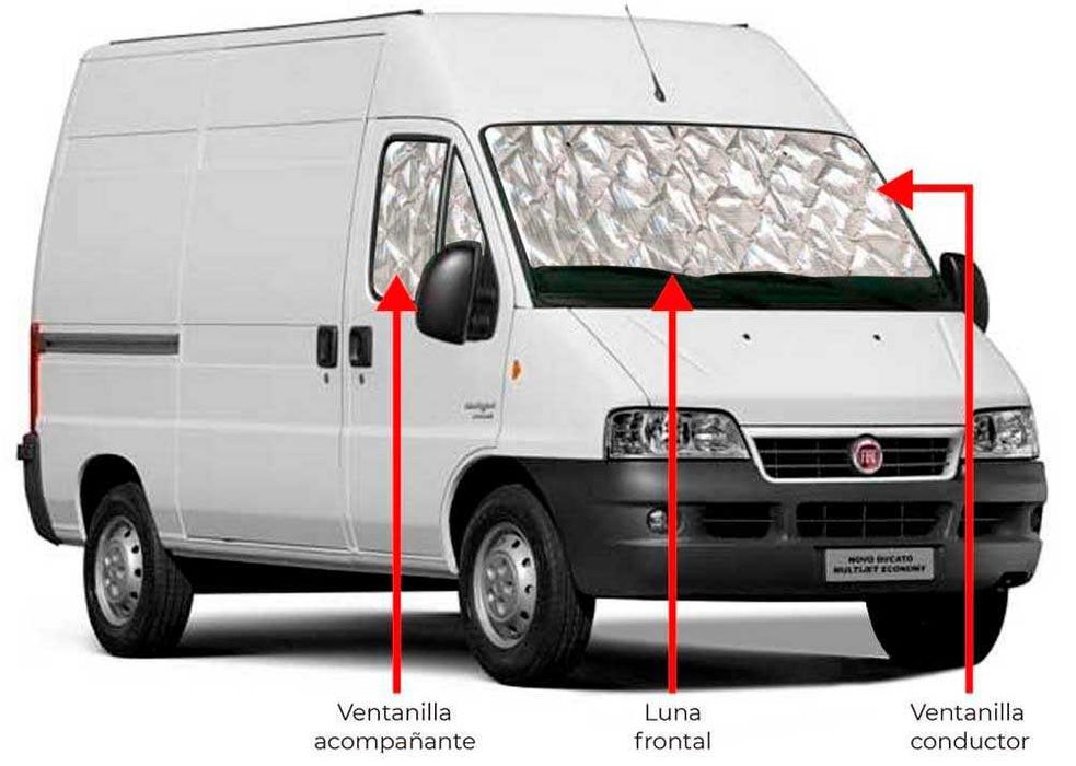 Cortinas isotérmicas Fiat Ducato (Autocaravana / Campervan)