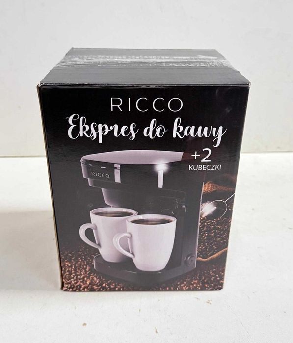 Ekspres do Kawy Ricco CM1160-GS Moc 450W + Dwa Kubki