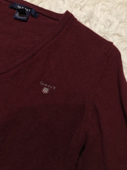 Sweter Gant rozmiar M bordowy
