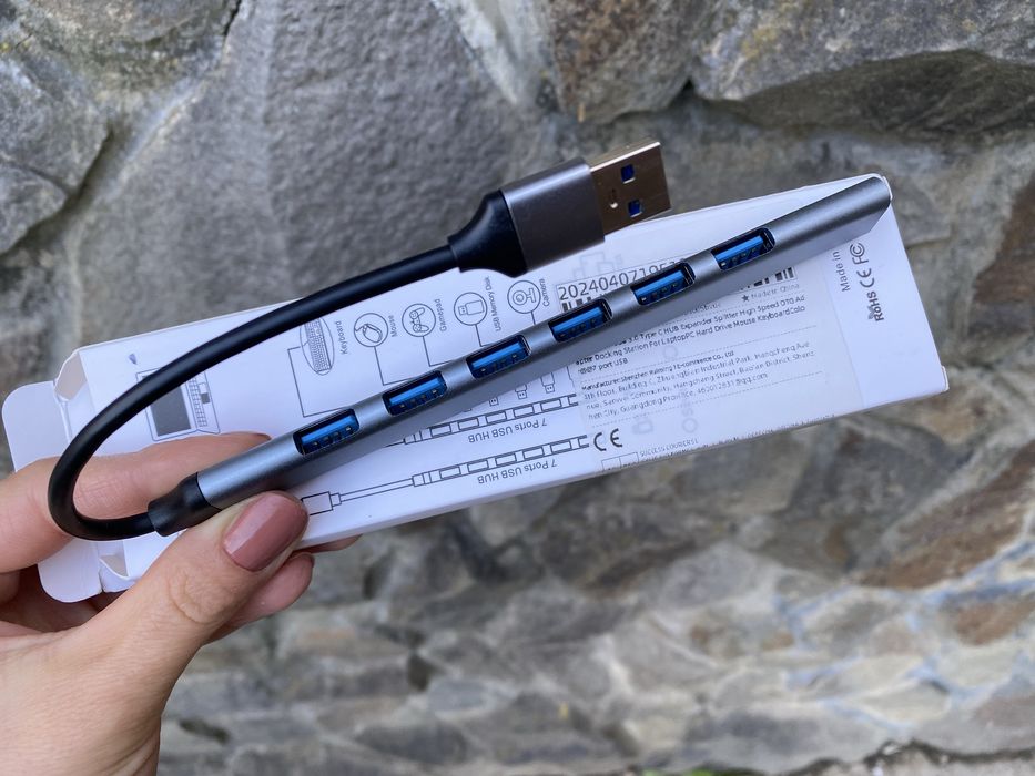 USB Hub Adapter 3.0 7 портів юсб хаб 3.0