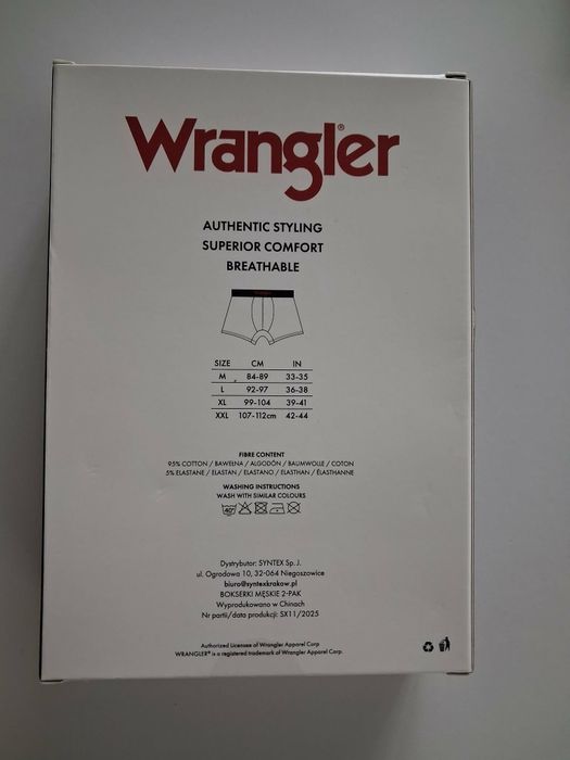 Bokserki MĘSKIE Wrangler XL