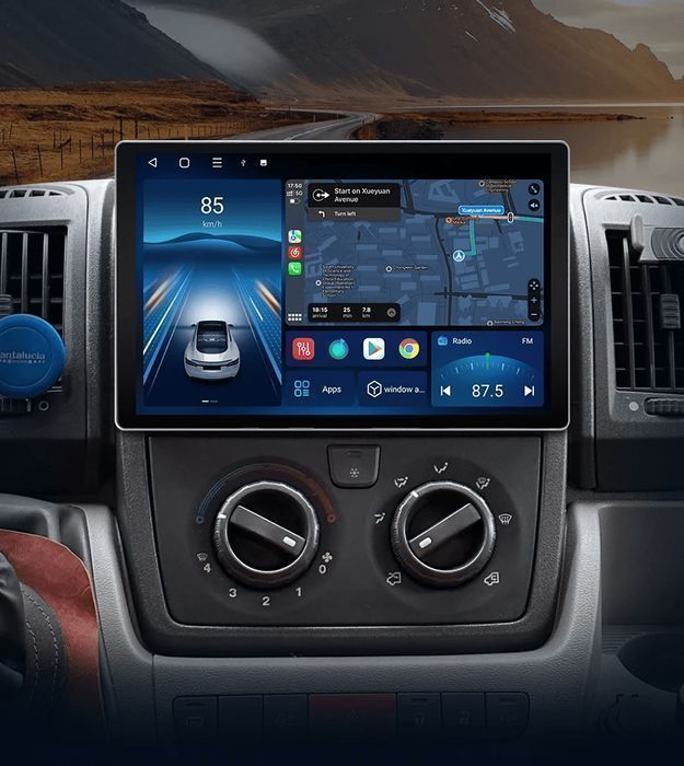 Radio Android 15 13,1” CarPlay Android Auto – Fiat Ducato 2007–2015 PL 4GB/64GB GPS Nawigacja Stacja Multimedialna WiFi Bluetooth DSP 4G LTE PL
