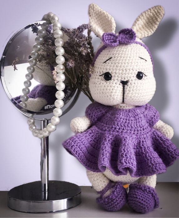 Милий в’язаний зайчик