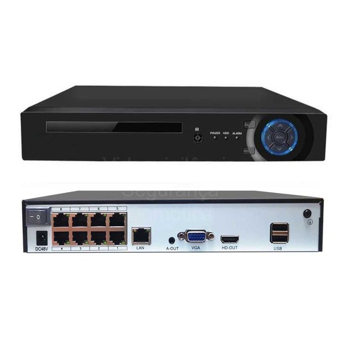 Gravador NVR ‼️ 8 Portas ‼️ PoE ‼️ 4K 8MP ‼️ Reconhecimento Facial