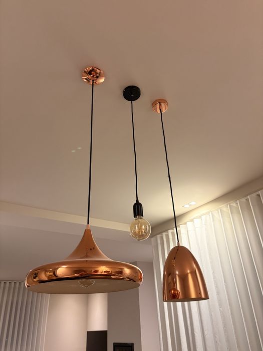 Conjunto 3 candeeiros de teto