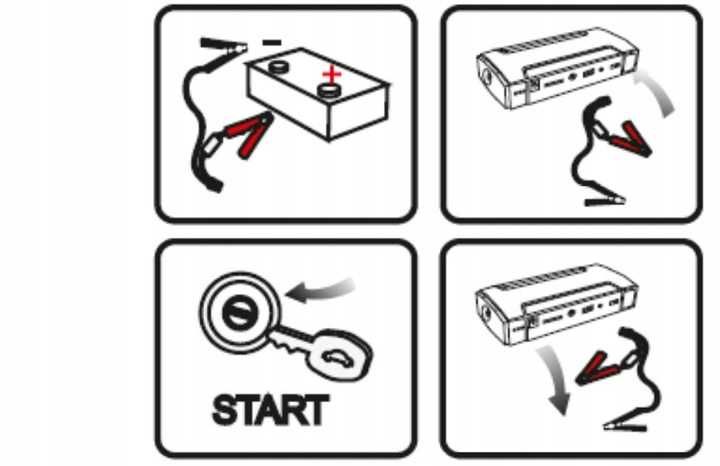 NAJMOCNIEJSZY Jump Starter zestaw booster powerbank młotek 30000 mAh