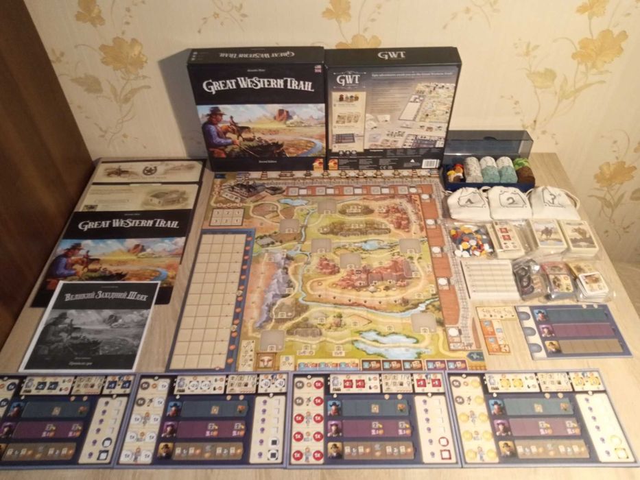 Настільна гра Great Western Trail + Iron Clays