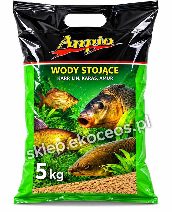 Zanęta Anpio Karp Lin Karaś Amur 5kg Wody Stojące