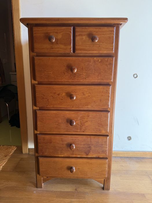 Conjunto mobilia quarto - madeira e marmore