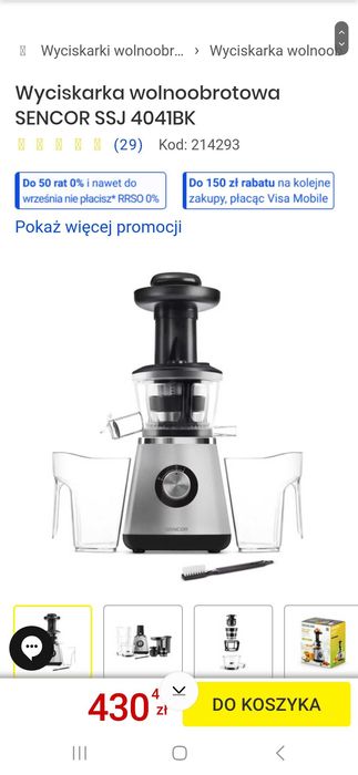 Wyciskarka wolnoobrotowa