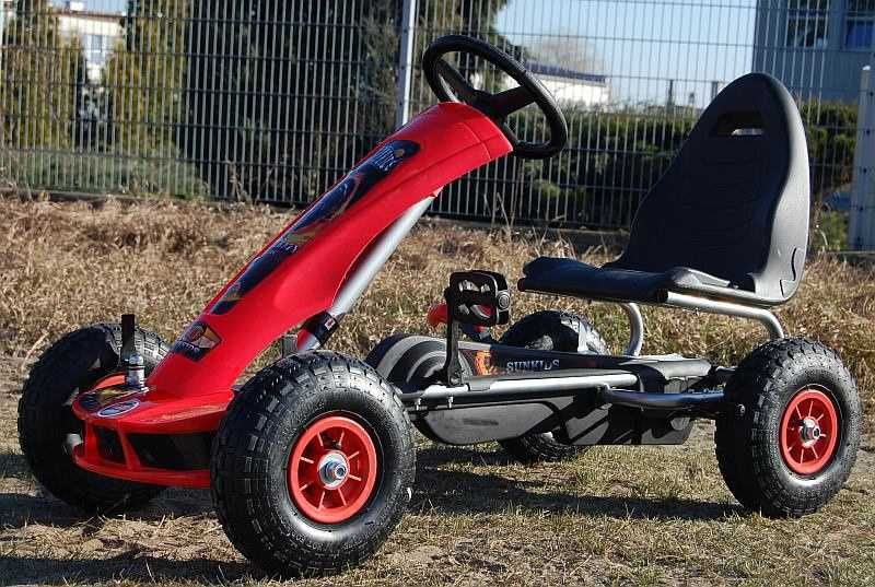 BAWIBUS.PL pojazd GOKART NA PEDAŁY pompowane koła auto jeździk do 50KG