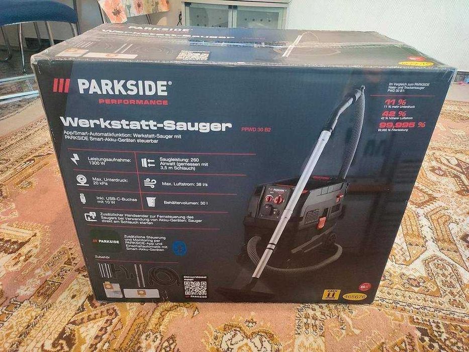 Odkurzacz warsztatowy Parkside PPWD 30 B2 1300W 30L mokro/sucho
