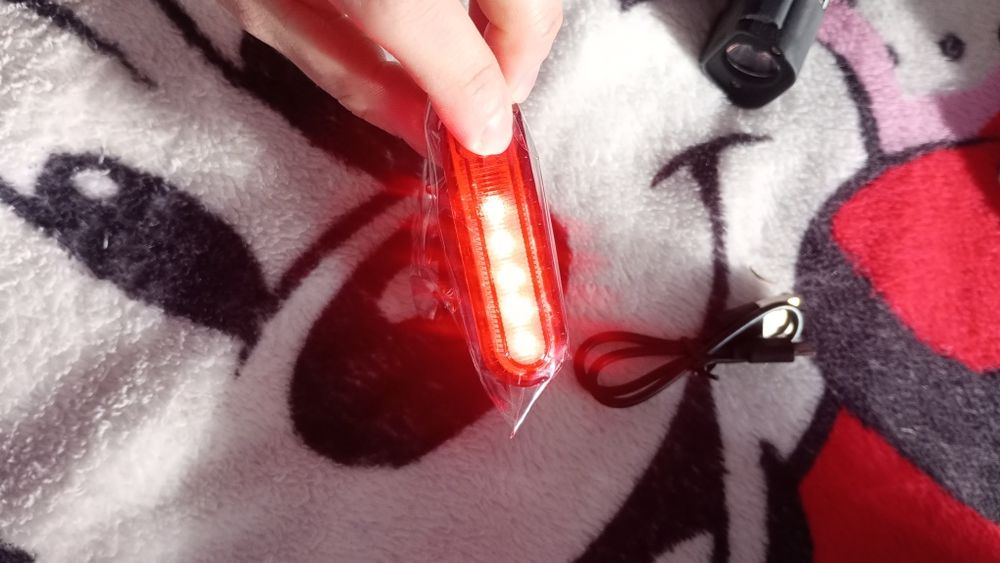 Światełka do roweru przód +tyl