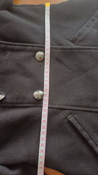 Czarny elegancki płaszczyk r 128