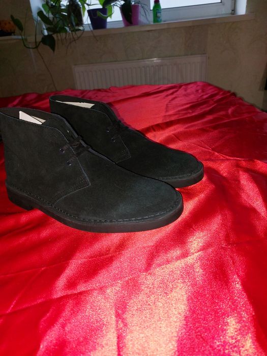 Ботинки Clarks натуральний замш