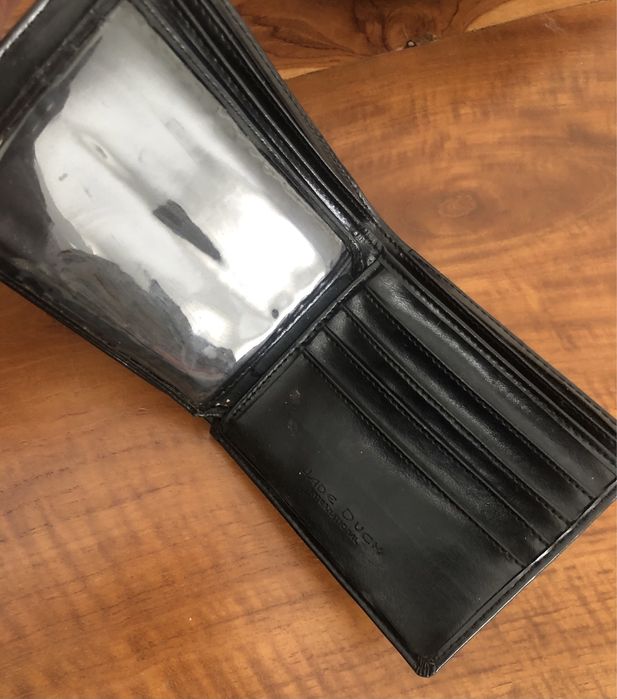 Carteira em pele genuina - Jade Duck