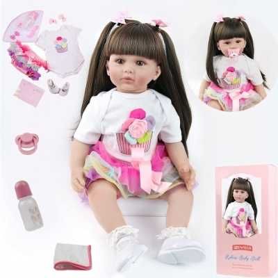 Boneca bebé Reborn verão 50/55cm Silicone Vinílico - Baixa de Preço