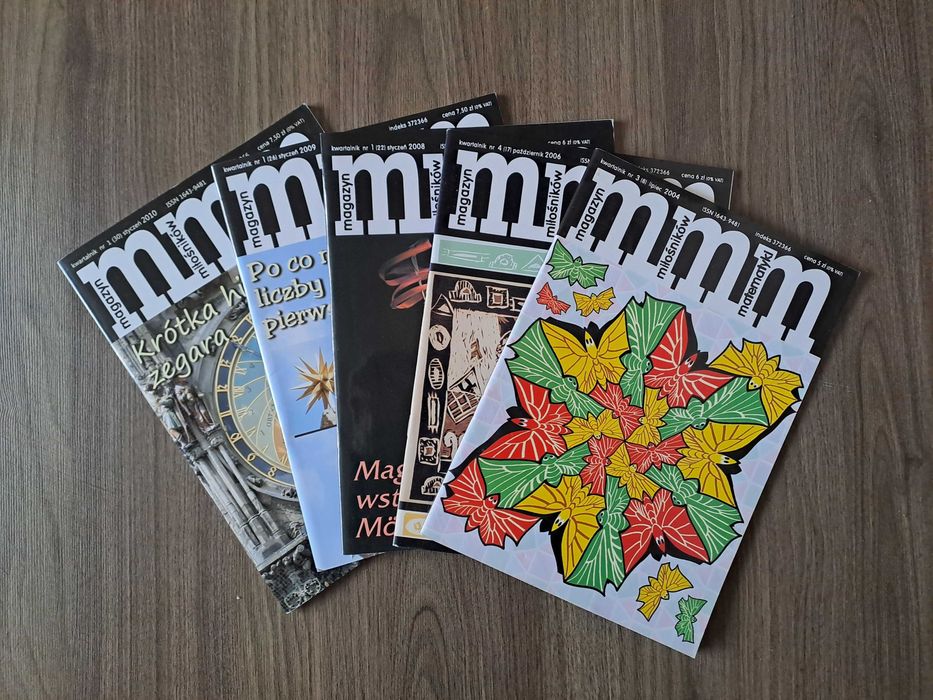 Magazyn Miłośników Matematyki, nr 8, 17, 22, 26, 30