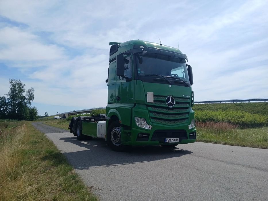 Mercedes-Benz Actross MP4  hakowiec Meiller, ładny, zadbany, pierwszy właściciel w PL, 1 kierowca