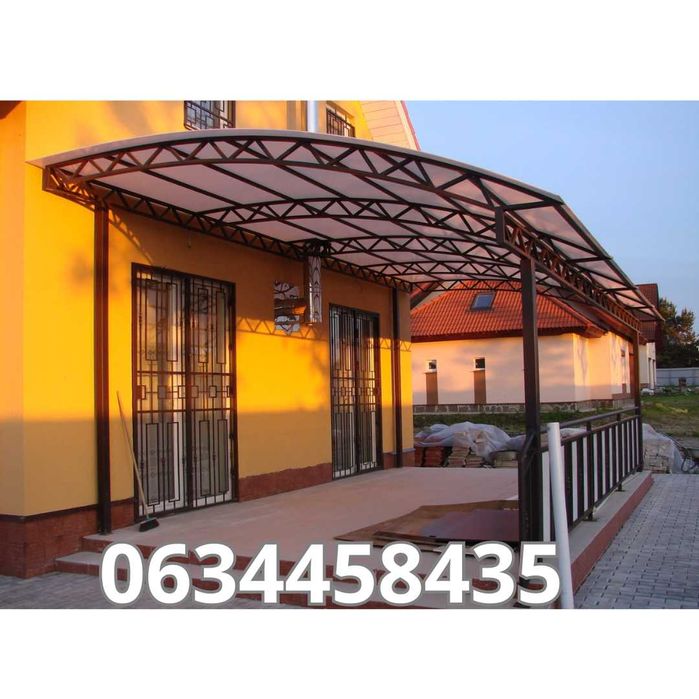 Навесы и Беседки для частного дома из поликарбоната