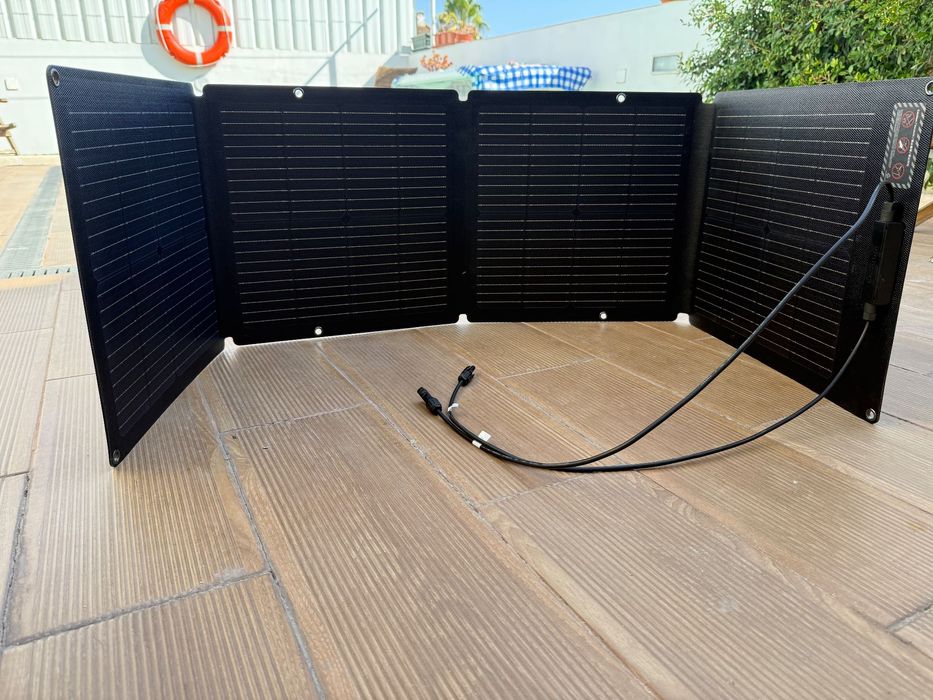 Painel solar 110W ECOFLOW Dobravel e Portátil com saco de transporte