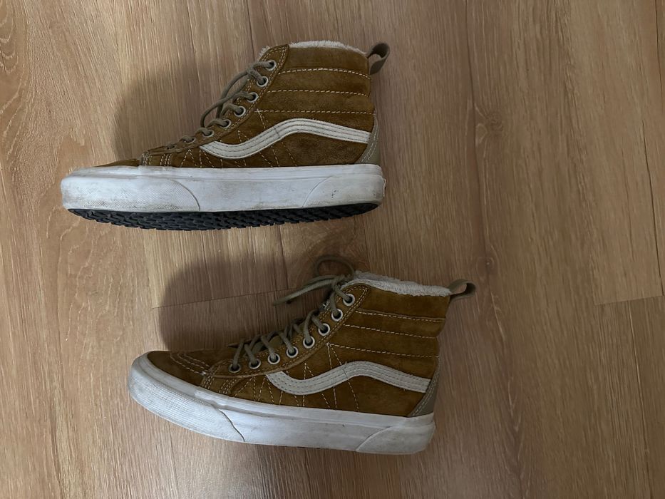 Trampki Sneakersy Półbuty za kostkę ocieplane Vans 35