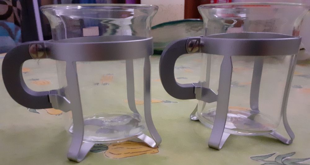 Cafeteira vidro de Chá Marca Bodum e Duas Chavanas vidro 100% Novo