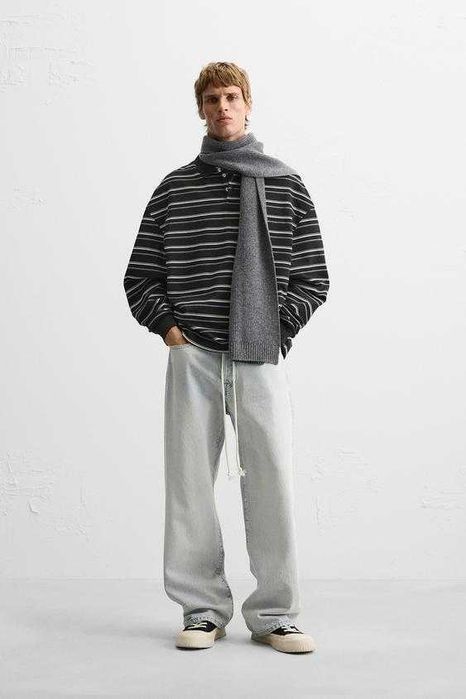 Поло з довгим рукавом Zara, кофта - М