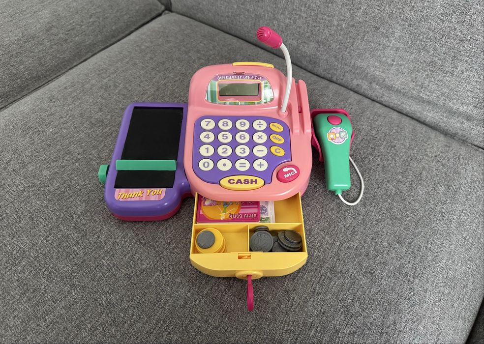 Ігрова каса дитяча рожева