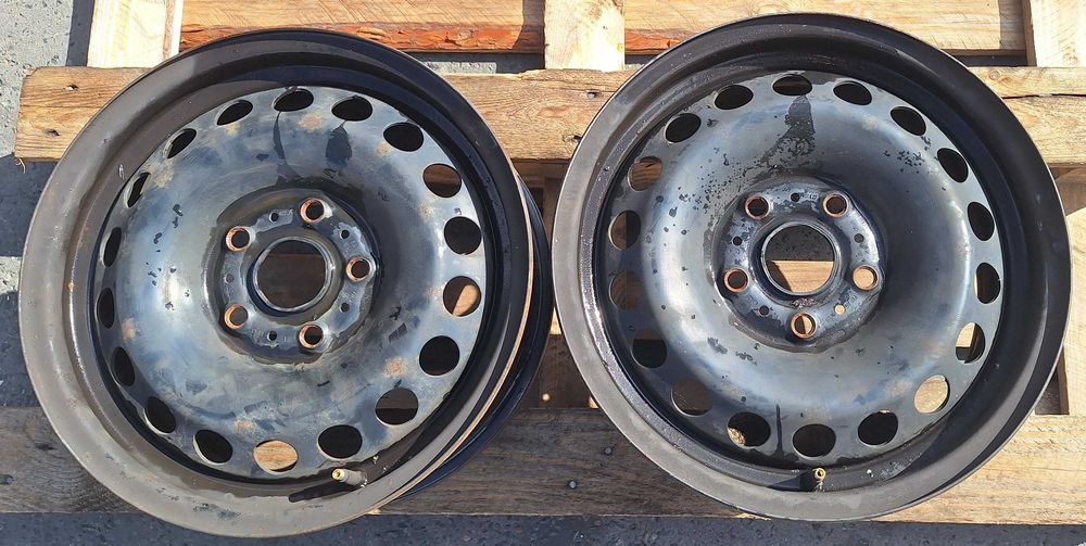Felgi stalowe Volkswagen VW Skoda Audi 2 sztuki OE 6Jx15" 5x112 ET43 Warszawa-Wawer odbiór/montaż/wysyłka K7