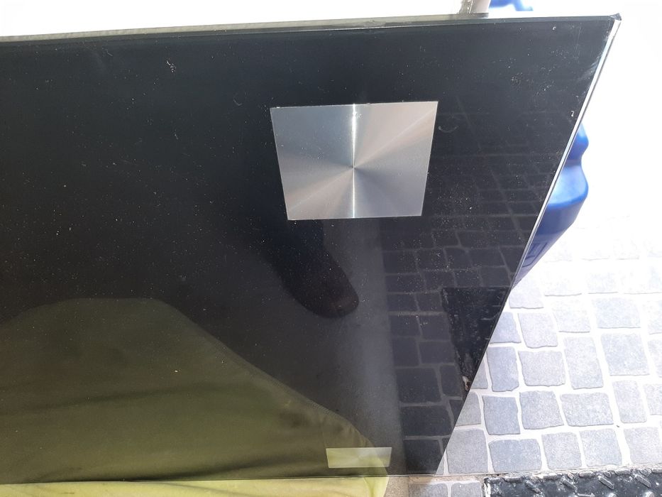 Tampo de vidro preto para mesa