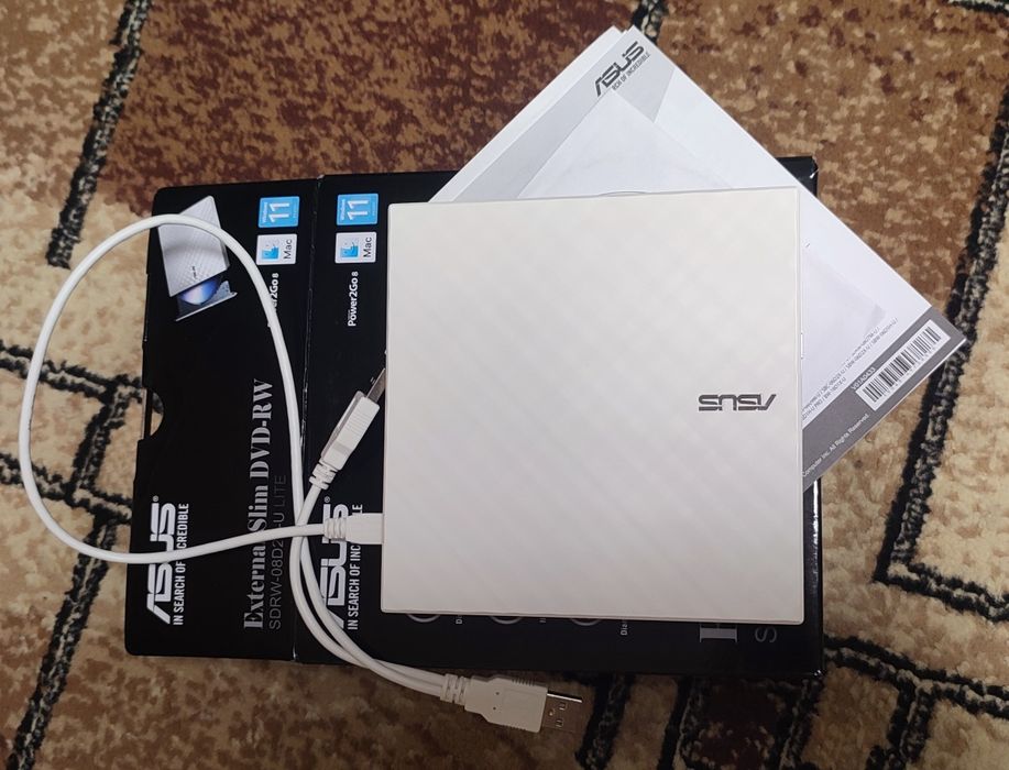 Внешний DVD-привод ASUS SDRW-08D2S-U LITE (External Slim DVD-RW)