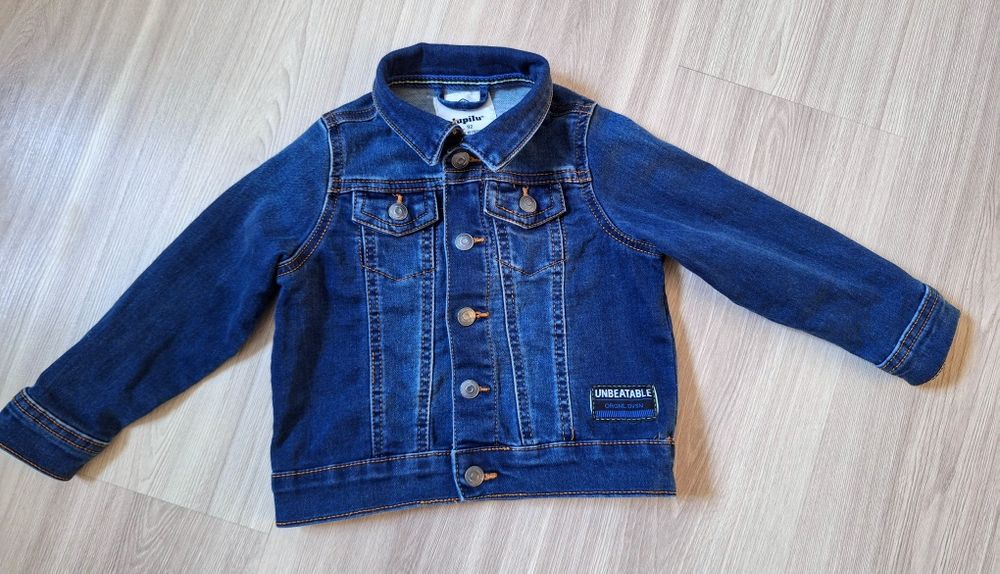 Jeansowa kurtka 92 lupilu