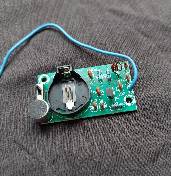 Мини радио микрофон - трансмиттер - фм передатчик для звукозаписи