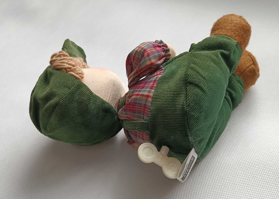 Lalka pozytywka chłopczyk stara zabawka Dolmax